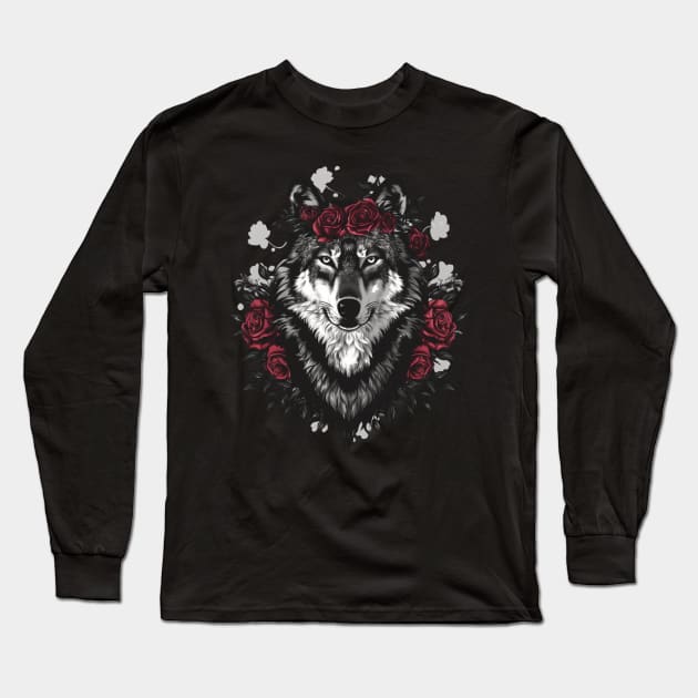 Wolf Population Recovery Long Sleeve T-Shirt by Merle Huisman